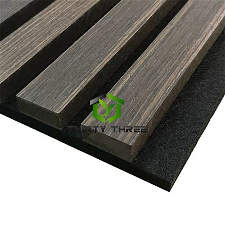 China Walnut Technical Wooden Slat Acoustic Wall Panel For Indoor Design